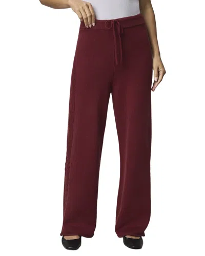 Splendid Jet Set Wool-blend Sweater Pant In Burgundy