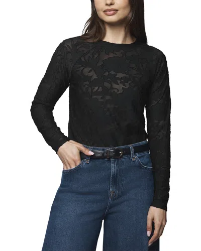 Splendid Jette Mock Neck Sweater In Black