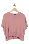 Splendid Jillian Short Sleeve Sweater In Pink