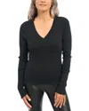 Splendid Joey Ls Sweater In Black