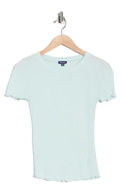 Splendid Joey Short Sleeve Sweater In Green