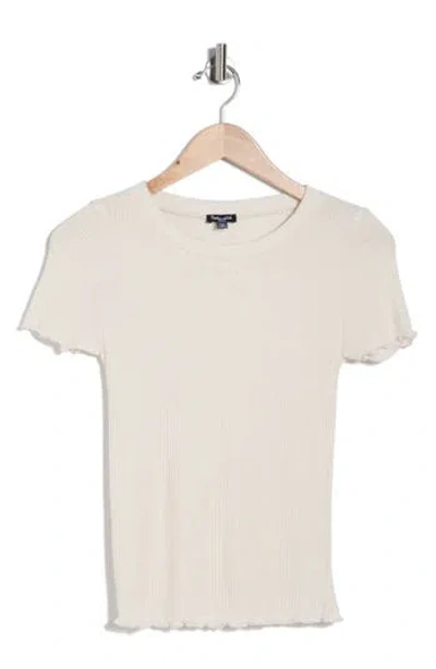 Splendid Joey Short Sleeve Sweater In Neutral