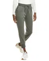 Splendid Tie Waist Waffle Stitch Scuba Joggers In Green