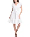 Splendid Jolene Flutter Sleeve Dress In White