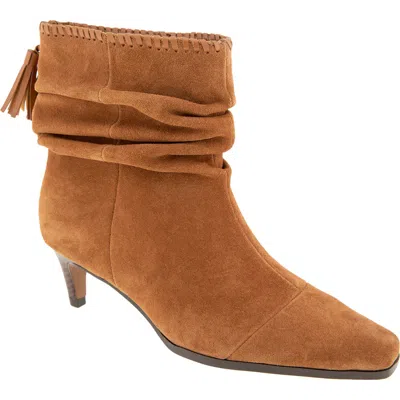 Splendid Jose Cap Toe Slouch Bootie In Brown