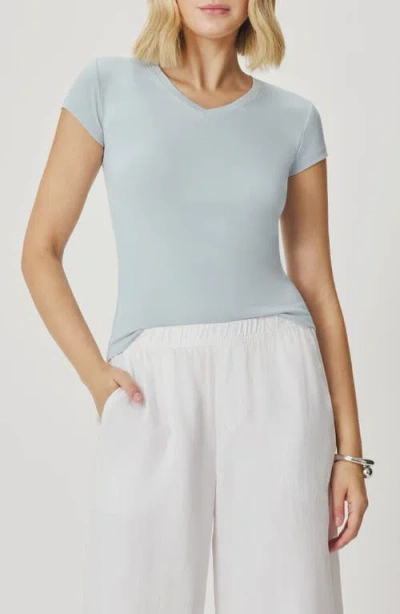 Splendid Josie Stretch V-neck T-shirt In Blue