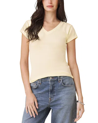 Splendid Josie V Neck Tee In Yellow