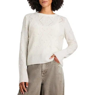 Splendid Julia Open Stitch Sweater In Pale Oak Heather