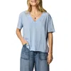 Splendid Kacey V Neck Tee In Blue