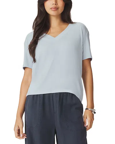 Splendid Kacey V Neck Tee In Gray