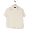 Splendid Kailyn Stripe Boxy Top In Almond Stripe