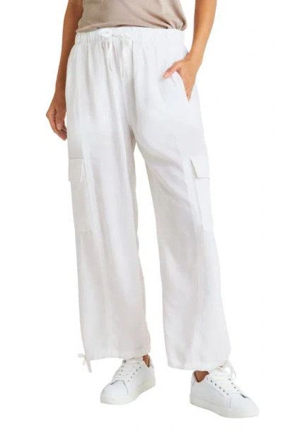 Splendid Kamryn Cargo Trousers In White