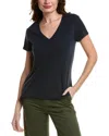 Splendid Maternity Cotton V-neck T-shirt In Blue