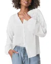 Splendid Katerina Shirred Top In White