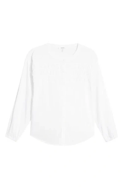 Splendid Katerina Shirred Top In White