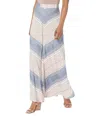 Shop Splendid Kayla Stripe Skirt In Patina In Gold