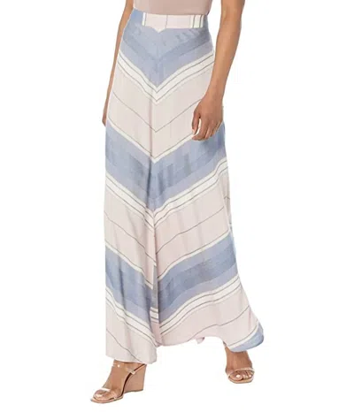 Splendid Kayla Stripe Skirt In Patina In Gold