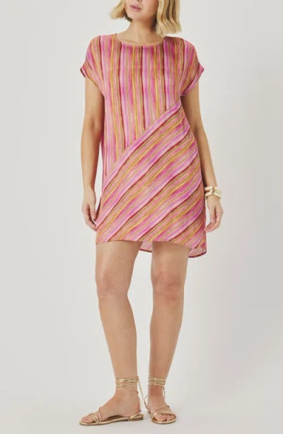Splendid Kelsea Stripe Minidress In Multi