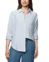 Splendid Kenna Stripe Relaxed-fit Button-up Shirt In Blue