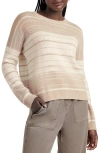 Splendid Kennedy Stripe Cashmere-blend Sweater In Tawny Stripe