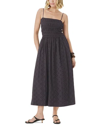 Splendid Kenzie Geo Eyelet Dress In Gray