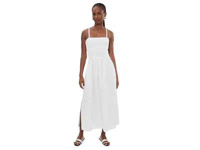 Splendid Kenzie Geo Eyelet Dress In White