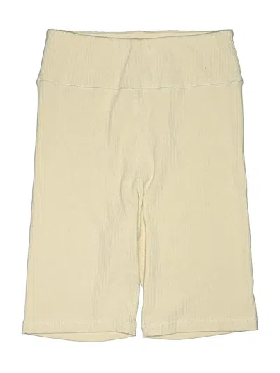 Pre-owned Splendid Khaki Shorts In Ivory