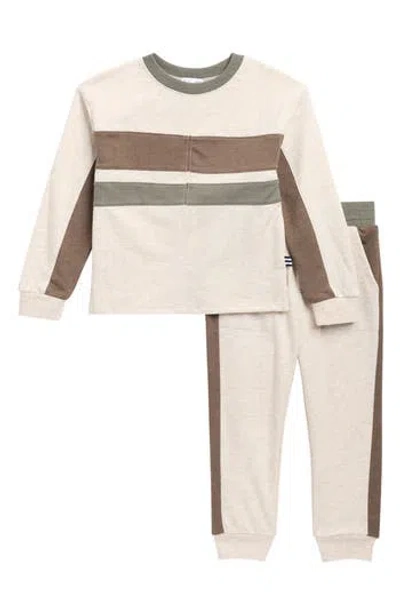 Splendid Kids' Atlis Sweatshirt & Joggers Set In Neutral
