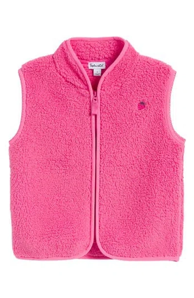 Splendid Babies'  Kids' Berry Bliss Fleece Vest In Pink