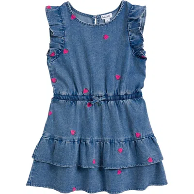 Splendid Babies'  Kids' Berry Sweet Denim Dress In Blue