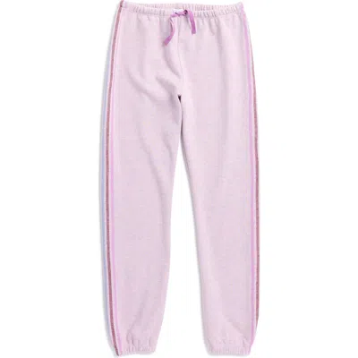 Splendid Kids' Candy Cane Stripe Joggers In Lilac Multi