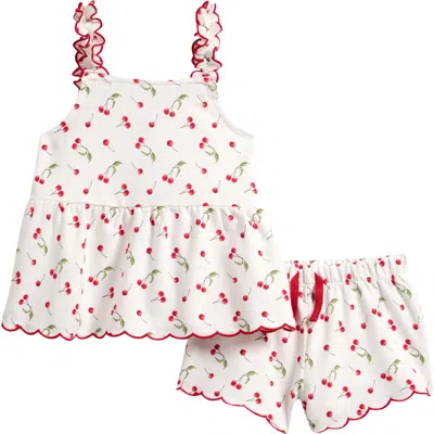 Splendid Babies'  Kids' Cherry Tank & Shorts Set In Red