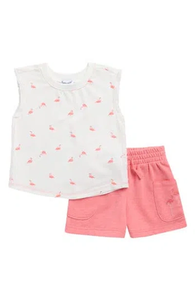 Splendid Kids' Flamingo Fun Tank & Shorts Set In Multi