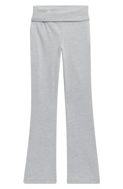 Splendid Kids' Flare Leggings In Lt Hthr Grey