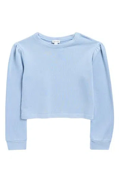 Splendid Kids' Franki Terry Sweatshirt In Blue