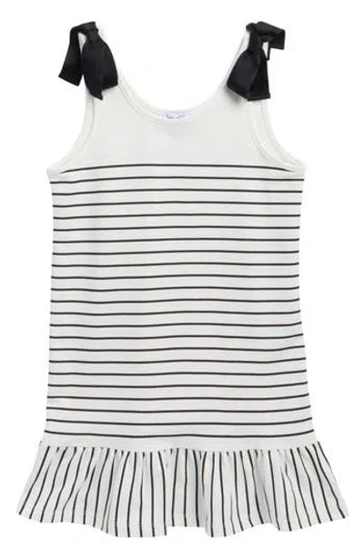 Splendid Kids' Stripe Tie Strap Dress In Multi