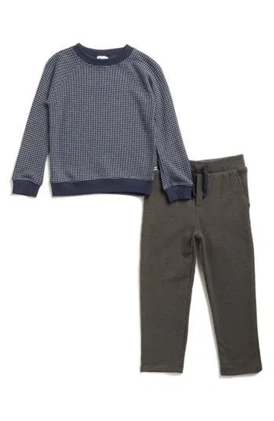 Splendid Kids' Thermal Long Sleeve Top & Joggers Set In Multi