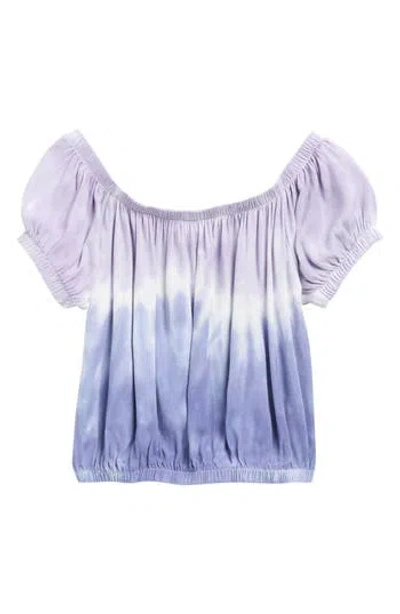 Splendid Kids' Tie Dye Top In Purple