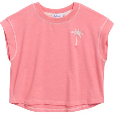 Splendid Kids' Tropical Embroidered T-shirt In Multi