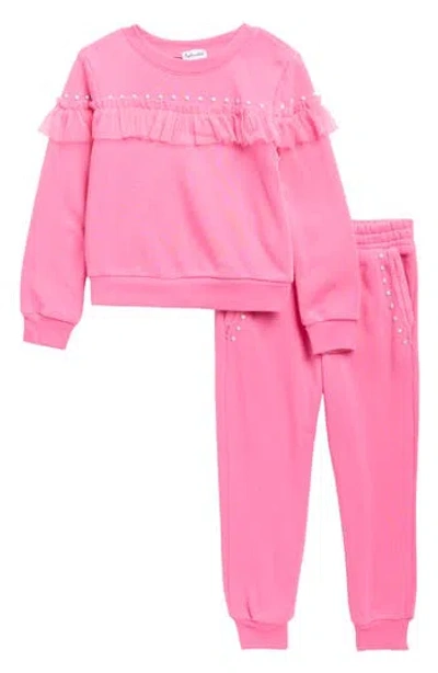 Splendid Kids' Tulle Supersoft Two-piece Set In Pink