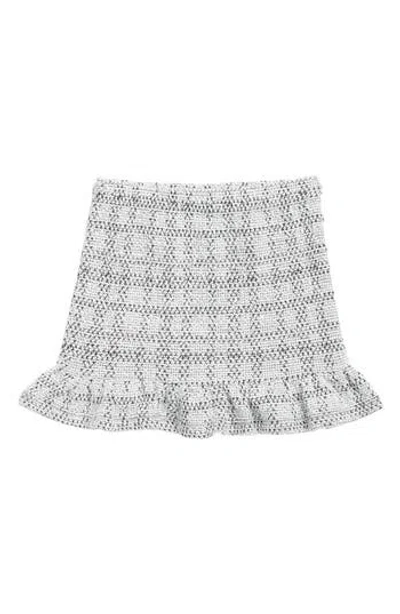 Splendid Kids' Tweed Ruffle Skirt In Gray