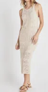 Splendid Kimi Open Stitch Tank Sweater Dress In White