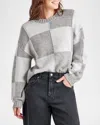 Splendid Kit Colorblock Wool-blend Sweater In Ice H Gryh Fog