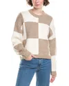 Splendid Kit Colorblock Wool-blend Sweater In Brown