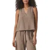 Splendid Kit Cotton Gauze Tank In Brown