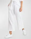 SPLENDID KIT CROPPED EYELET COTTON GAUZE PANTS