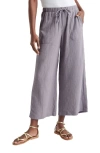 Splendid Kit Cotton Palazzo Pants In Oyster