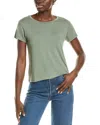 Splendid Faye V-neck Tee In Green