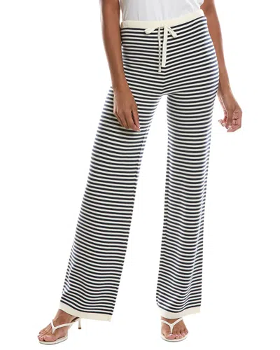 Splendid Krista Stripe Sweater Pant In Black