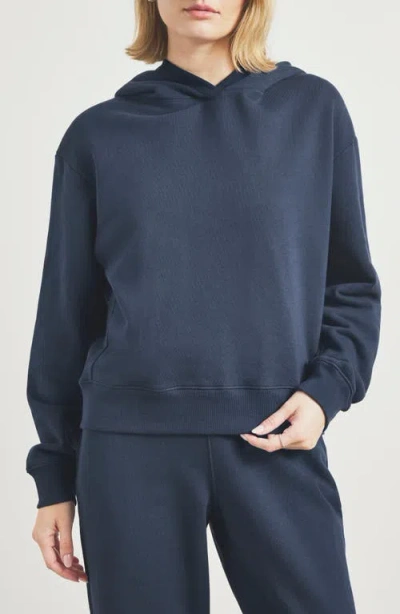 Splendid Laguna Lounge Cotton Hoodie In Blue